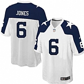 Nike Men & Women & Youth Cowboys #6 Jones Thanksgiving White Team Color Game Jersey,baseball caps,new era cap wholesale,wholesale hats